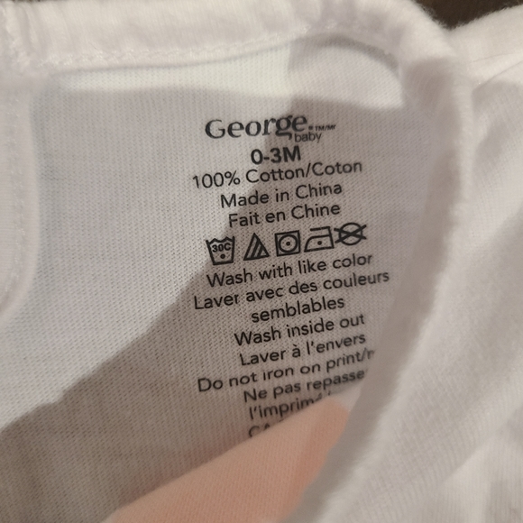 🌟5/$25 I Love My Mom & Dad T-Shirt Size 0-3 Months - Picture 5 of 5